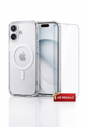 Funda Transparente para iPhone 16 Antigolpes Reforzada + Mica Protectora Gratis | Lexmadi