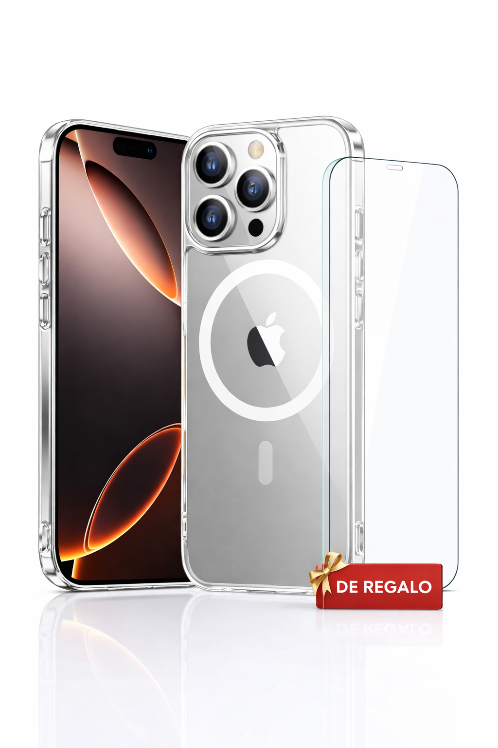 Funda Transparente para iPhone 16 Pro Compatible MagSafe Antigolpes + Mica de Regalo | Lexmadi
